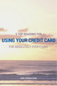 paying for everything on credit