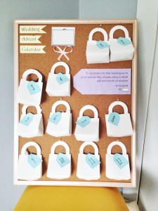 wedding advent calendar
